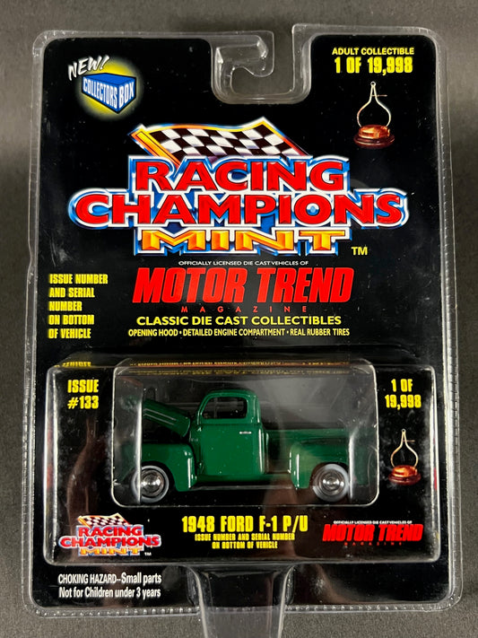 Racing Champions 1998 MINT Motor Trend #133 1948 Ford F-1 P/U, Green