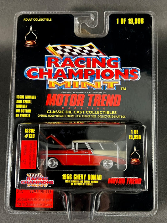 Racing Champions 1998 MINT Motor Trend Issue #129 1956 Chevy Nomad, Red