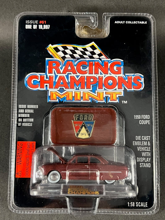 Racing Champions 1997 MINT Issue #61 1950 Ford Coupe, Maroon