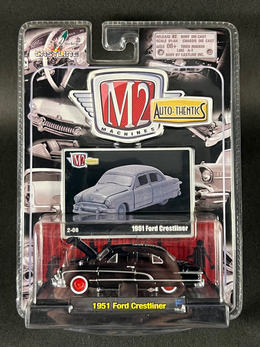 M2 Machines 2008 Auto-Thentics Release 02 1951 Ford Crestliner 2-08, Black