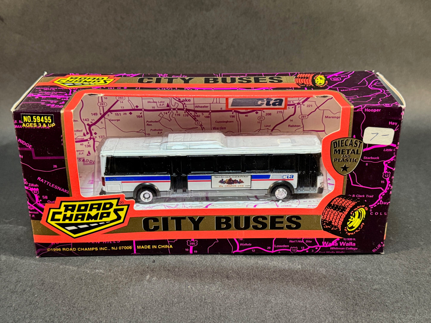 1996 Road Champs City Buses Series Boxed CTA Chicago Transit Authority, White
