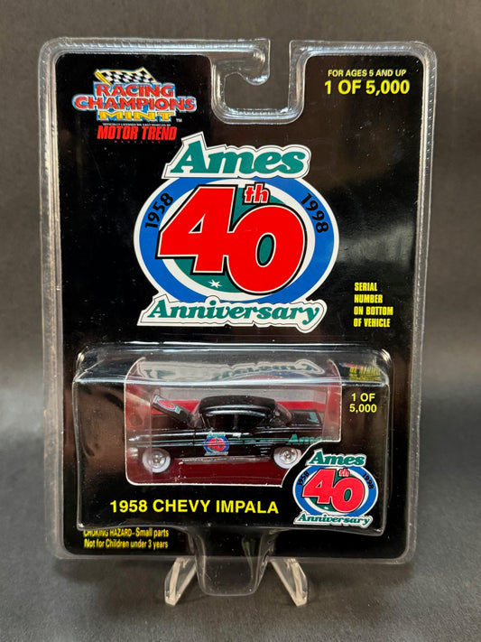 1998 Racing Champions MINT Ames 40th Anniversary 1958 Chevy Impala, Black