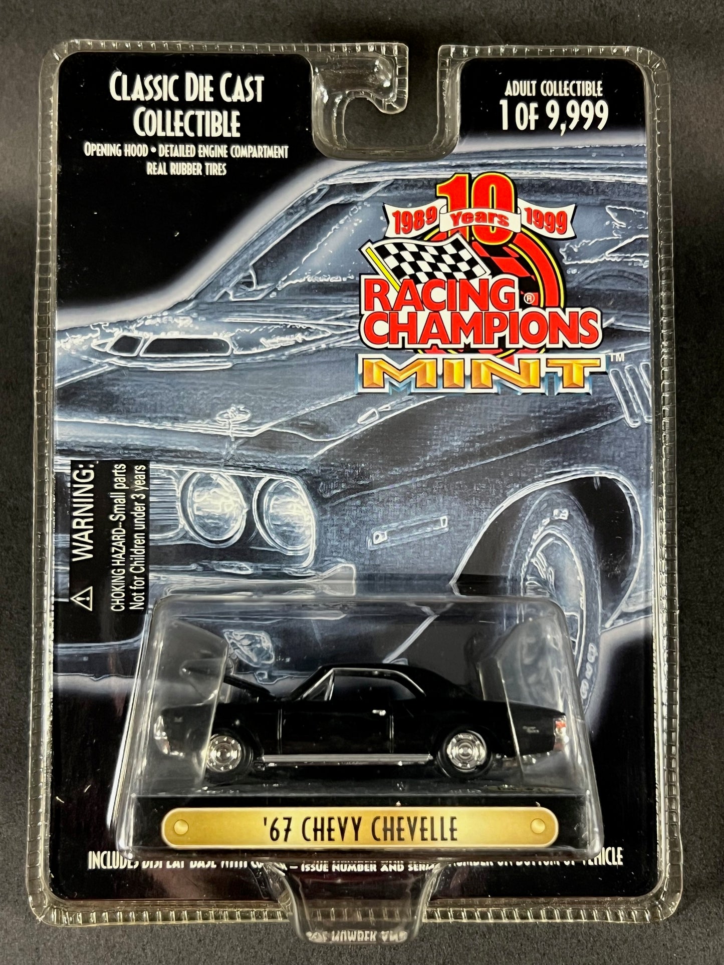 Racing Champions 1999 MINT Issue #245 '67 Chevy Chevelle, Black