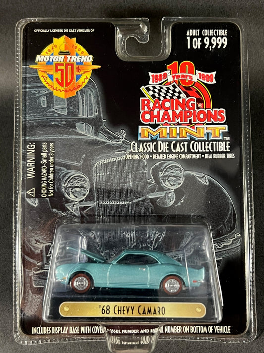 Racing Champions 1999 MINT Motor Trend 50th #191 '68 Chevy Camaro, Blue