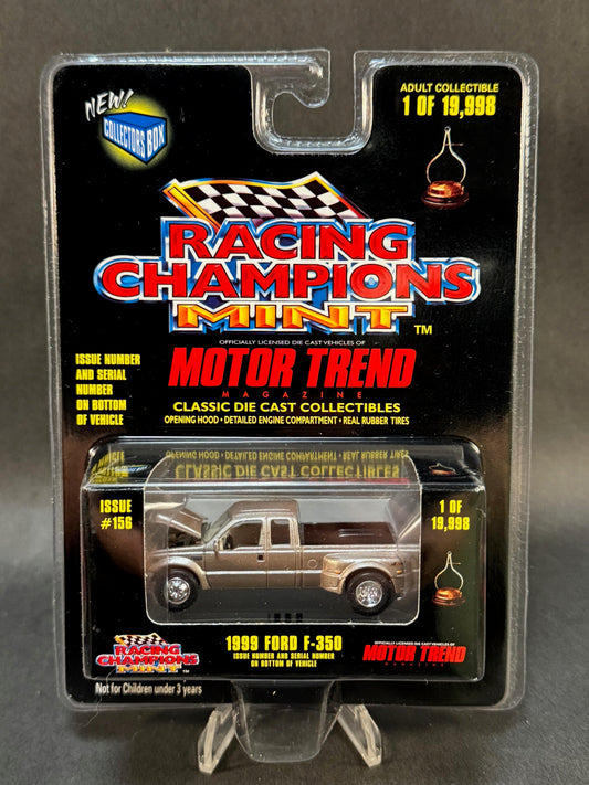 1998 Racing Champions MINT Motor Trend Issue #156 1999 Ford F-350, Gold