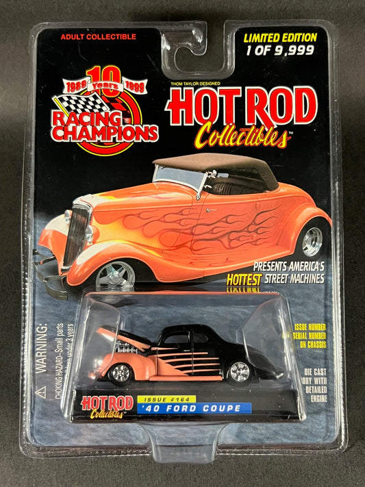 Racing Champions 1999 Hot Rod Collectibles #164 '40 Ford Coupe, Black