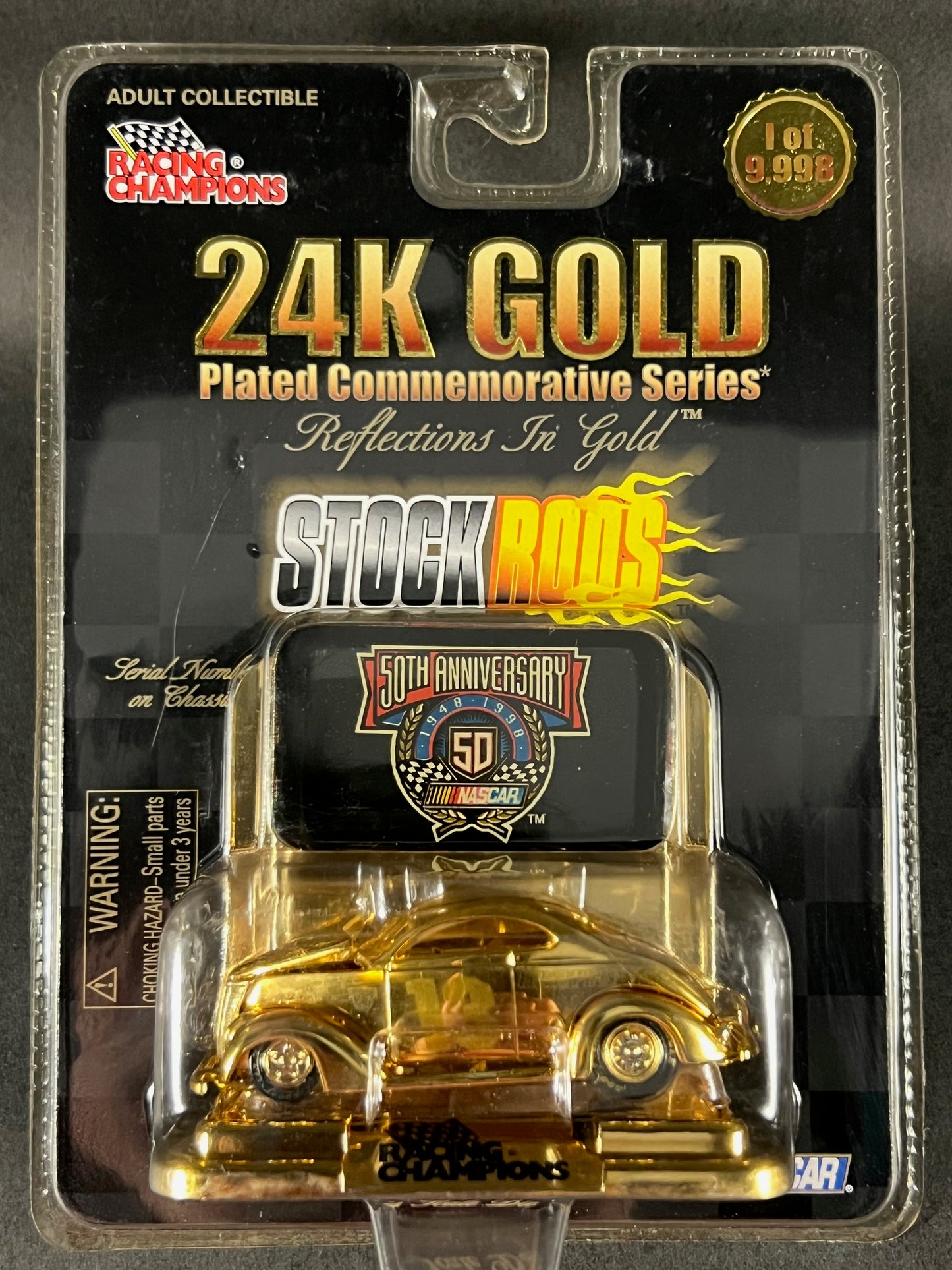 Racing Champions 1998 24K Gold NASCAR Stock Rods First Plus #13