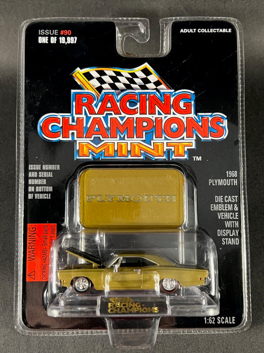 Racing Champions 1997 MINT Issue #90 1968 Plymouth, Gold