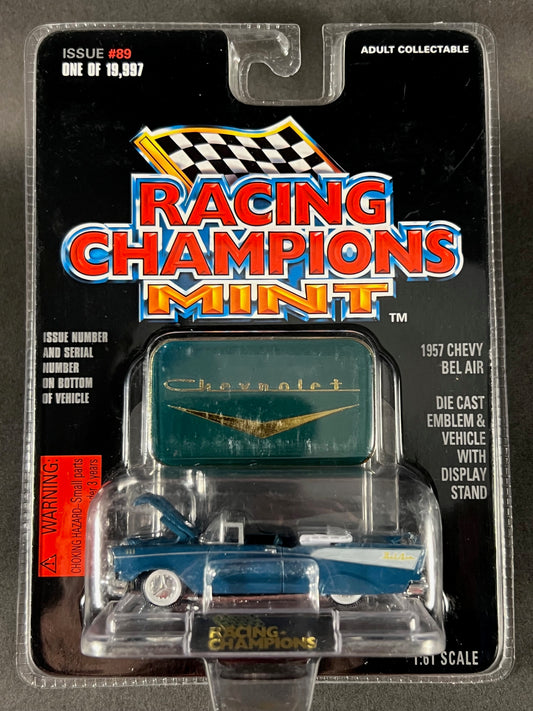 1997 Racing Champions MINT Issue #89 1957 Chevy Bel Air, Blue