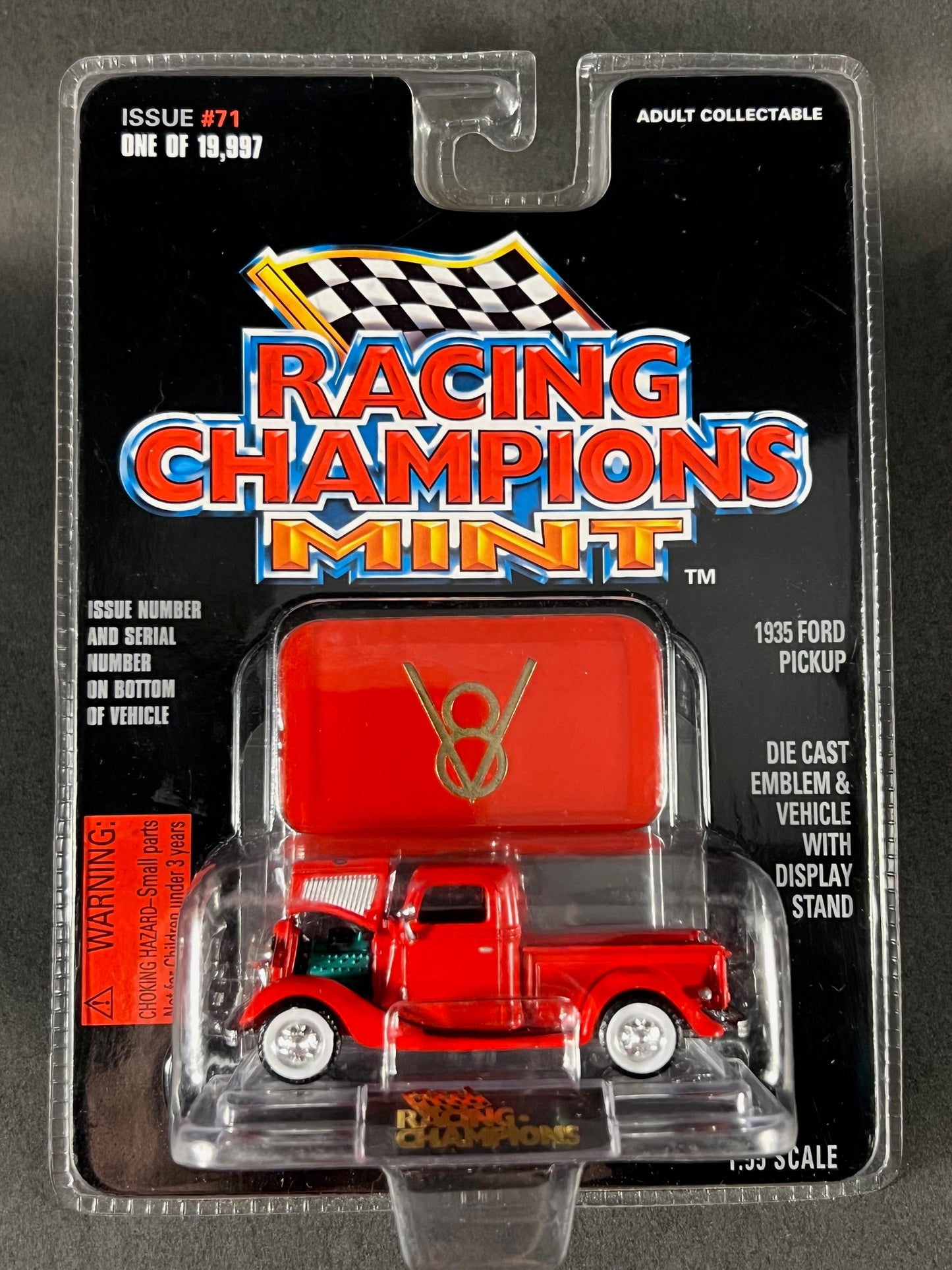 Racing Champions 1997 MINT Issue #71 1935 Ford Pickup, Red