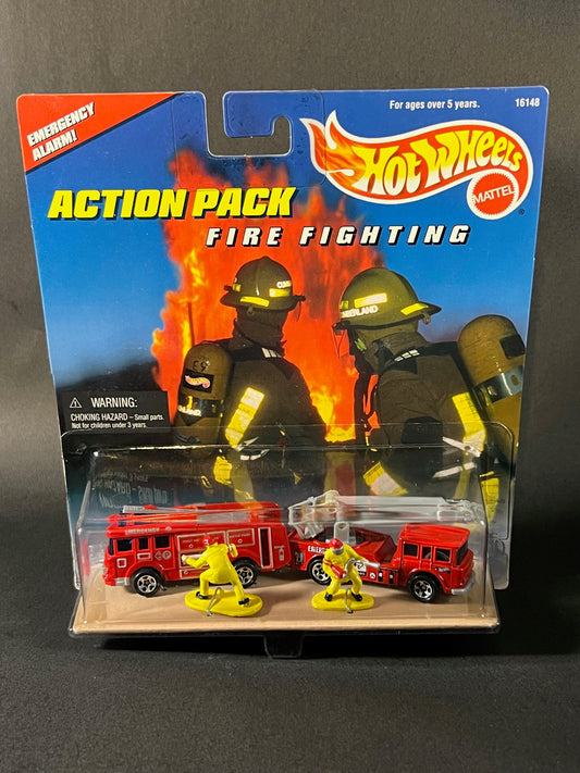 Hot Wheels 1996 Action Pack Fire Fighting - Emergency Alarm!