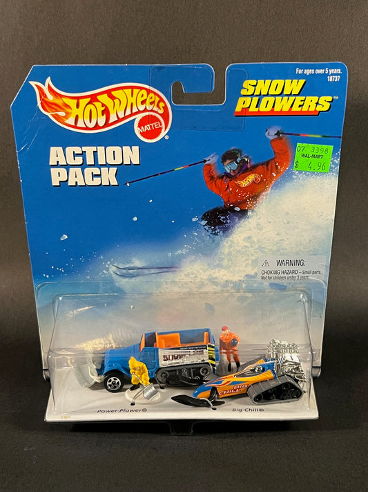 Hot Wheels 1997 Action Pack Snow Plowers - Wizards of The Blizzards!