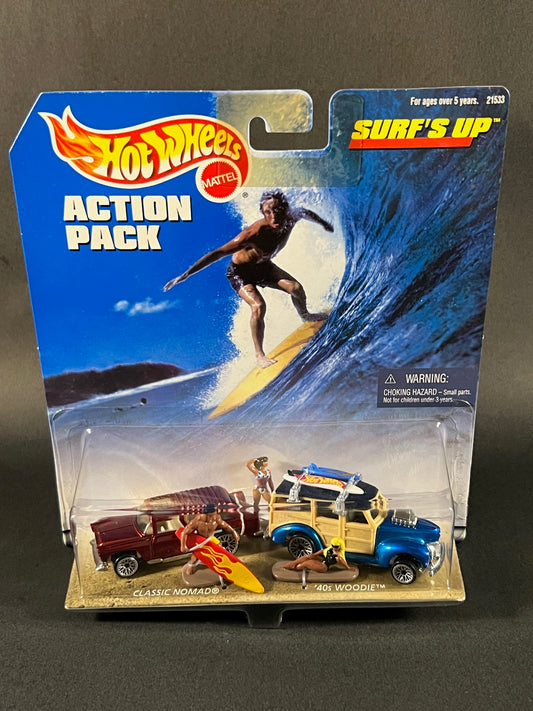 Hot Wheels 1998 Action Pack Surf's Up - Nomad and Woodie