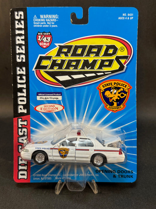 1998 Road Champs Police Series Second Edition Geoffrey State Police, White