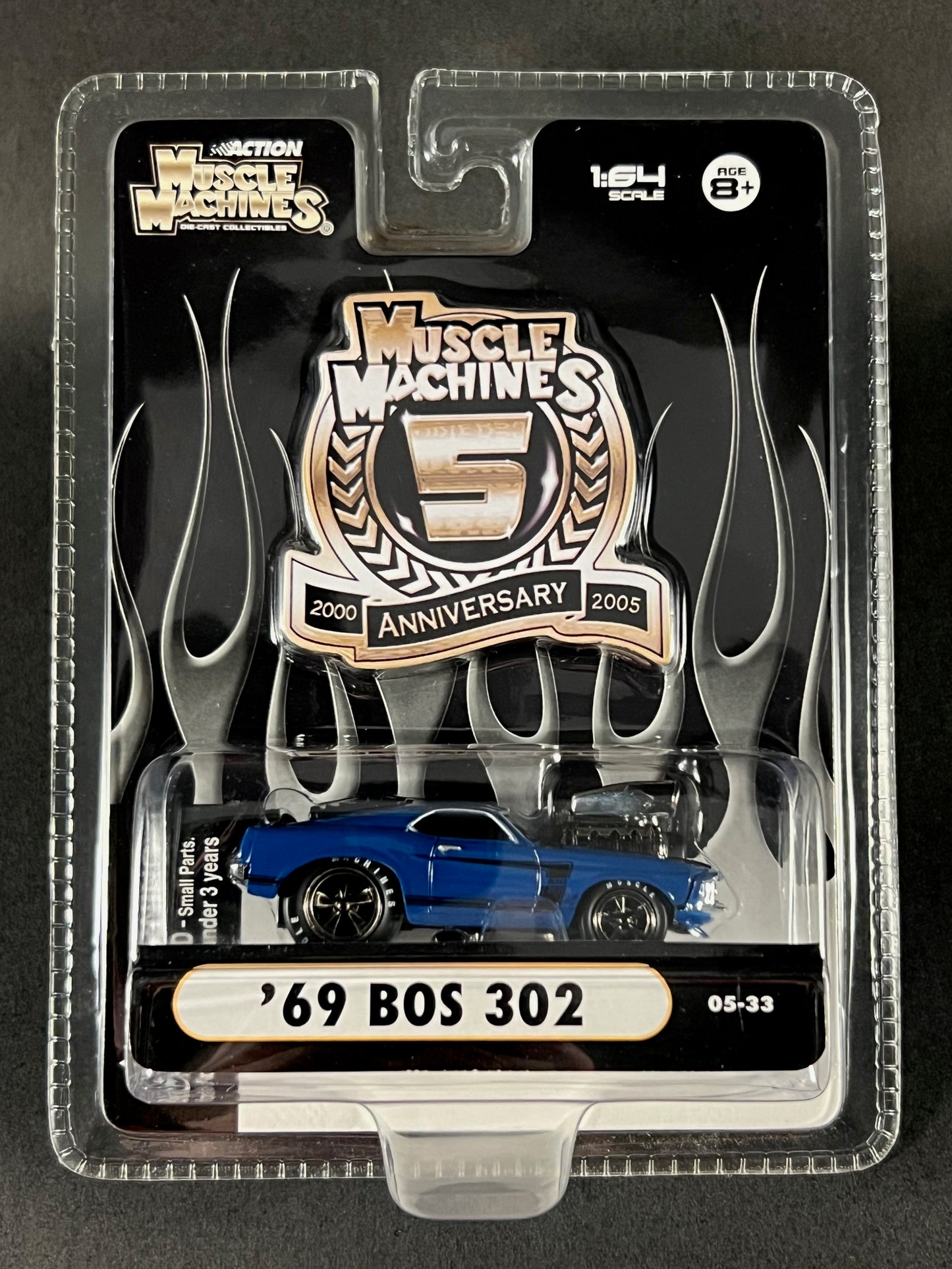 Muscle Machines 2005 5 Year Anniversary 05-33 '69 Bos 302, Blue