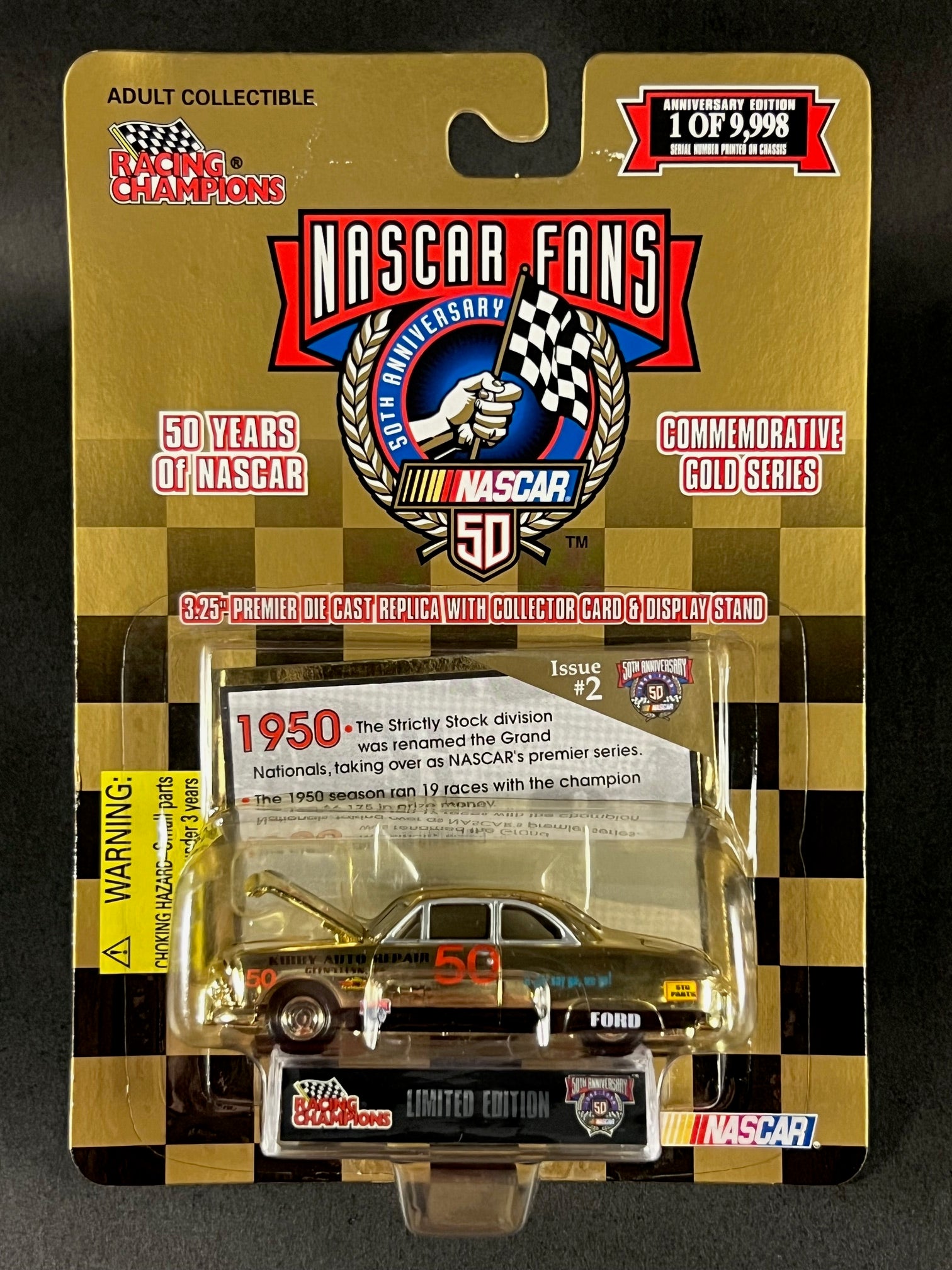 Racing Champions 1998 NASCAR Commemorative Gold Issue #2 Kirby Auto Re ...