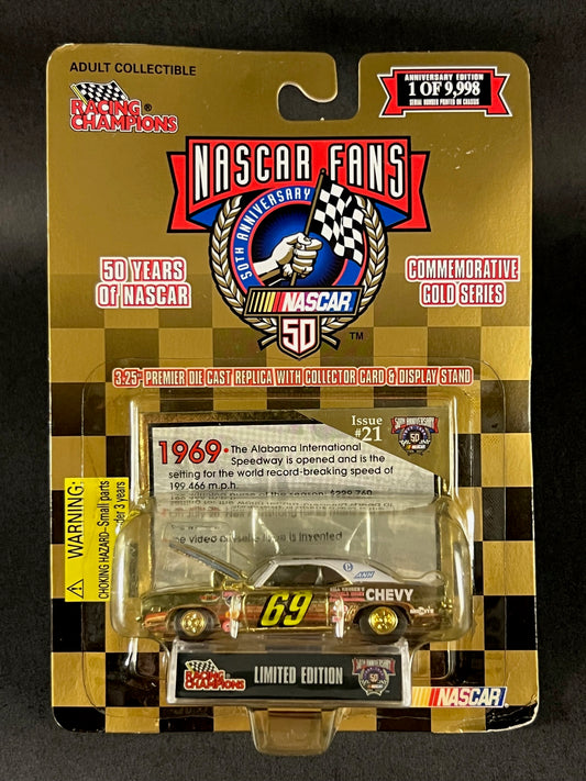 Racing Champions 1998 NASCAR Commemorative Gold Issue #21 Bill Kruger's Chevy 69