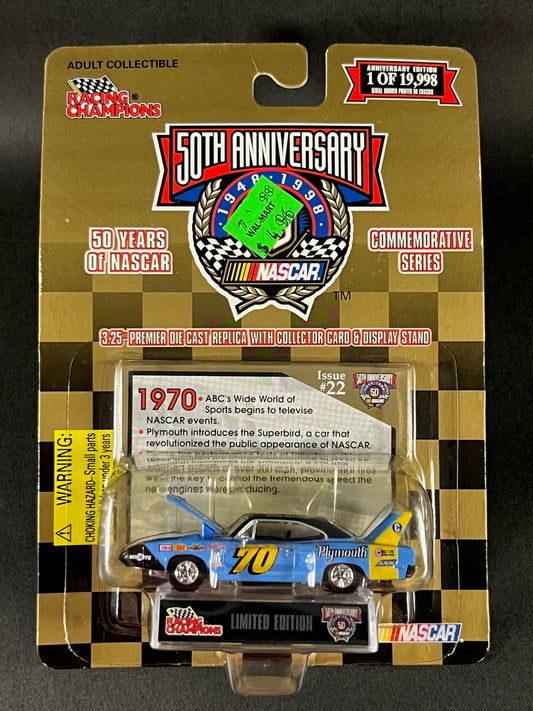 Racing Champions 1998 50 Years of NASCAR Issue #22 Plymouth Superbird #70