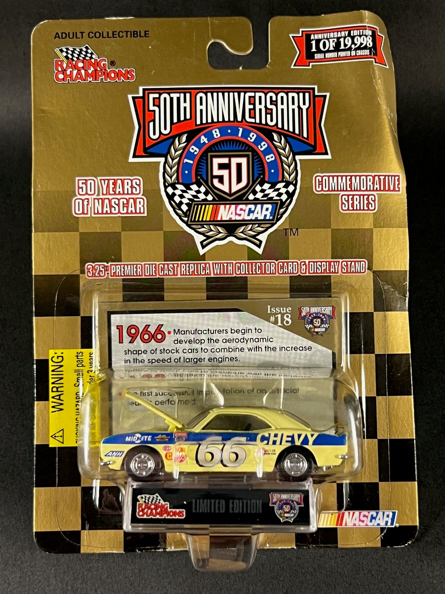 Racing Champions 1998 50 Years of NASCAR Issue #18 Mike Slifko #66