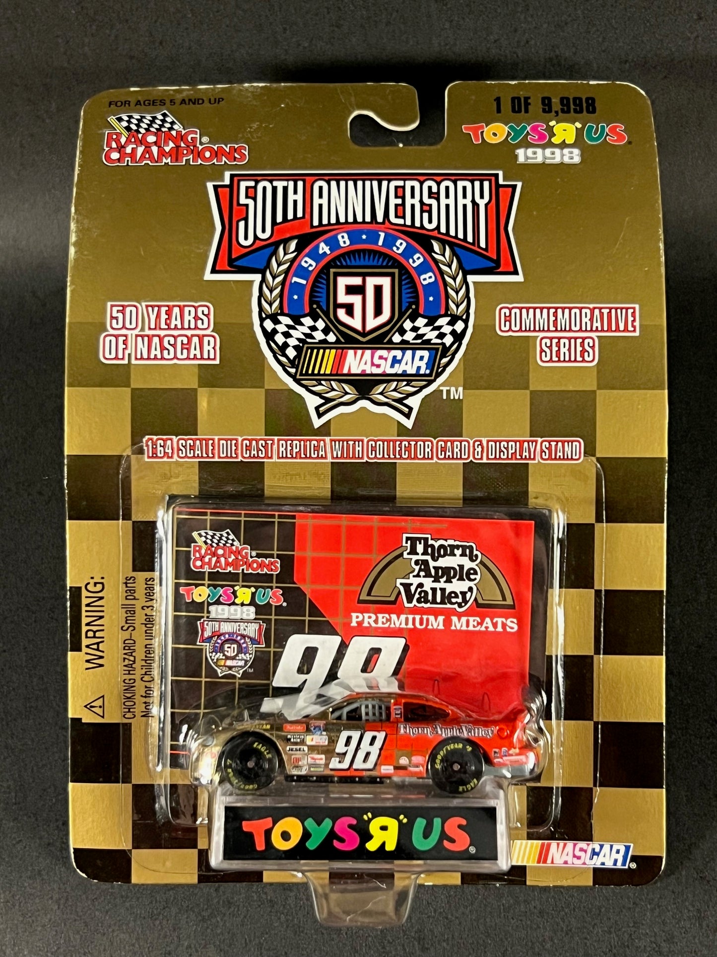 Racing Champions 1998 50 Years of NASCAR Toys R Us Thorn Apple Valley #98