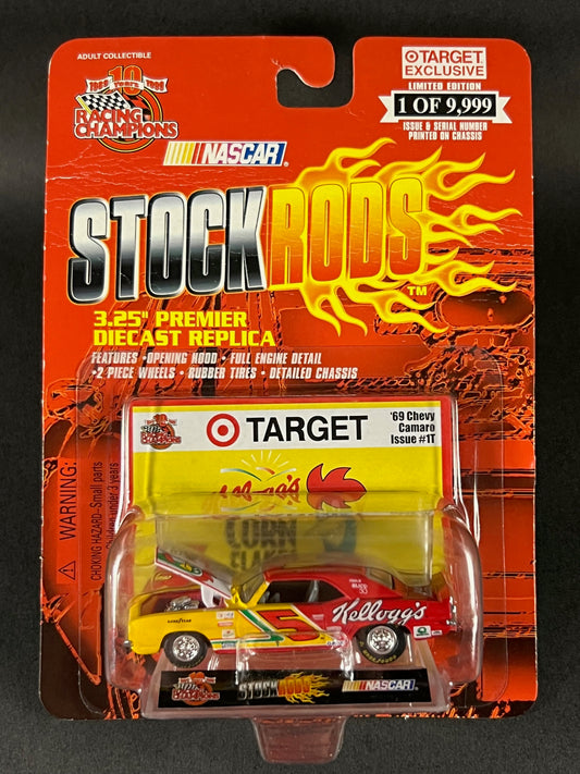 Racing Champions 1999 NASCAR Stock Rods #1T '69 Chevy Camaro, Red and Yellow