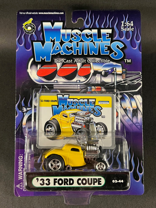 Muscle Machines 2002 02-44 '33 Ford Coupe, Yellow