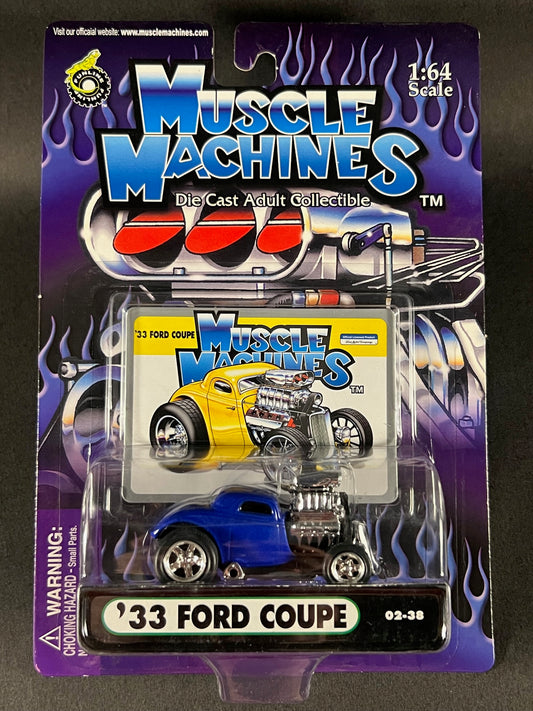 Muscle Machines 2002 02-38 '33 Ford Coupe, Blue