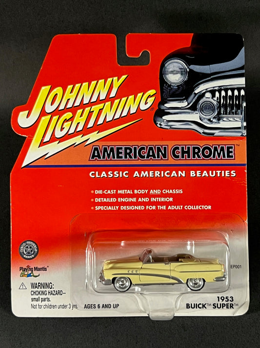 Johnny Lightning 2001 American Chrome 1953 Buick Super, Yellow