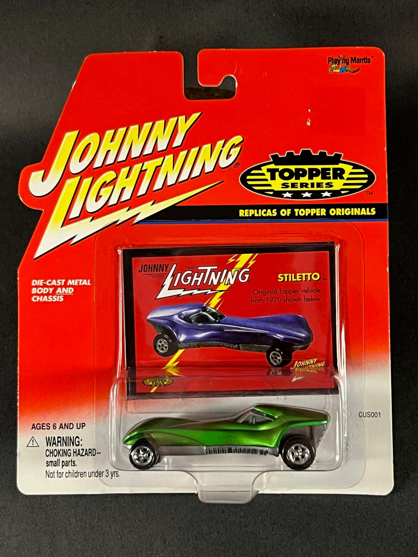 Johnny Lightning 2000 Topper Series Stiletto, Green