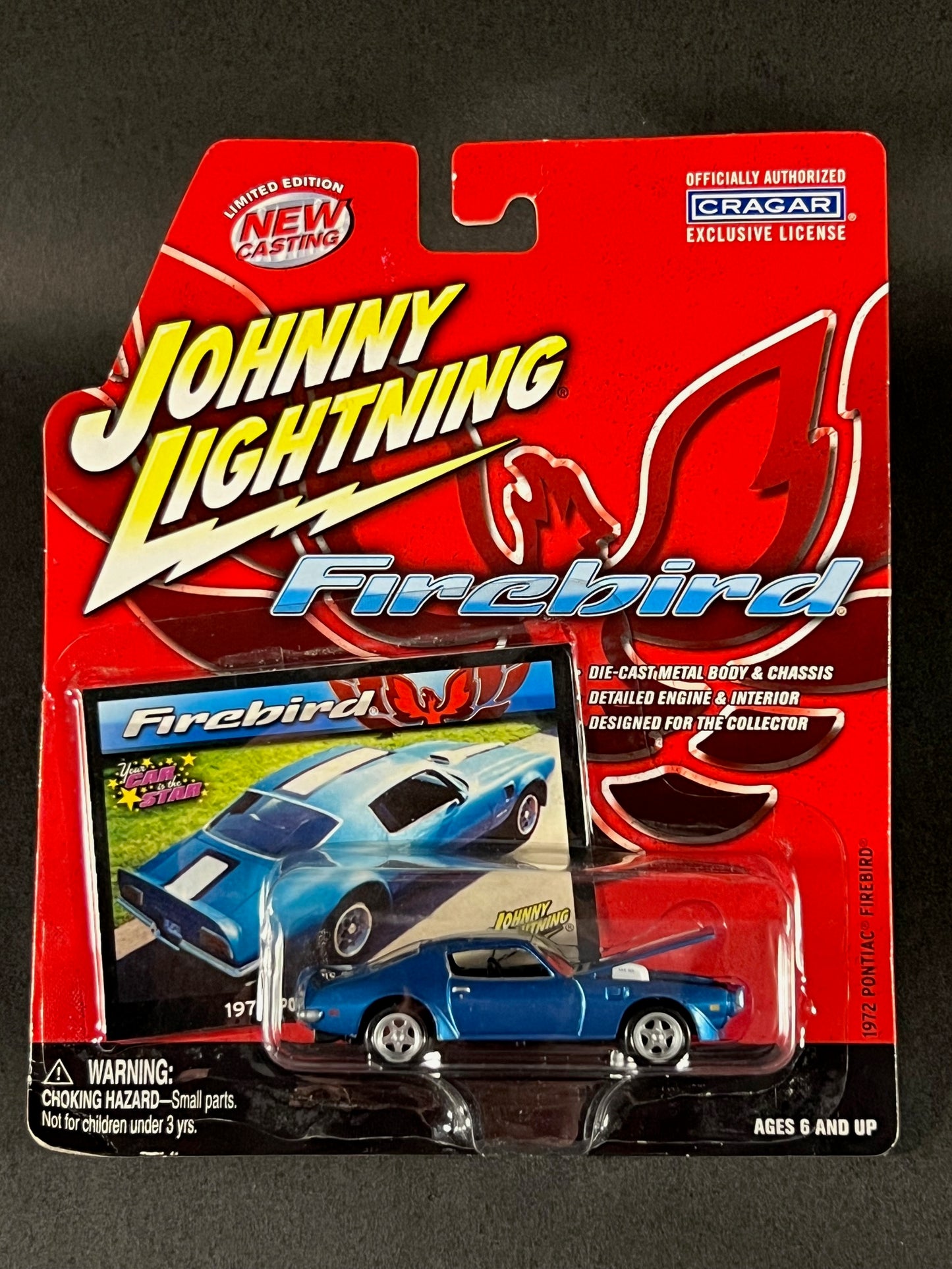 Johnny Lightning 2003 Firebird Series 1972 Pontiac Firebird, Blue