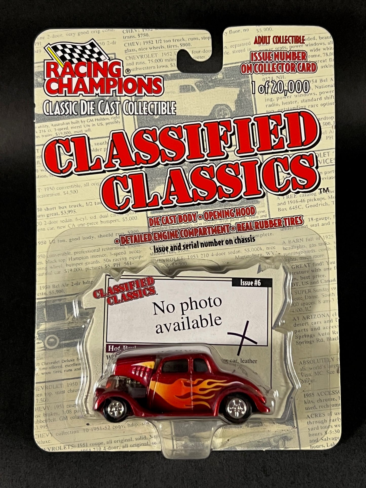 Racing Champions 1999 Classified Classics #6 '33 Willys Coupe, Red