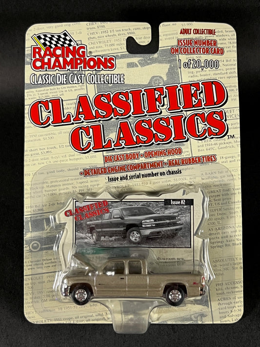 Racing Champions 1999 Classified Classics #2 '99 Chevy Silverado Pickup, Gold