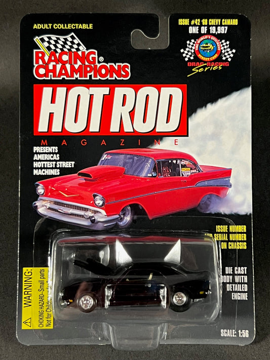 1997 Racing Champions Hot Rod Magazine Issue #42 '68 Chevy Camaro, Black