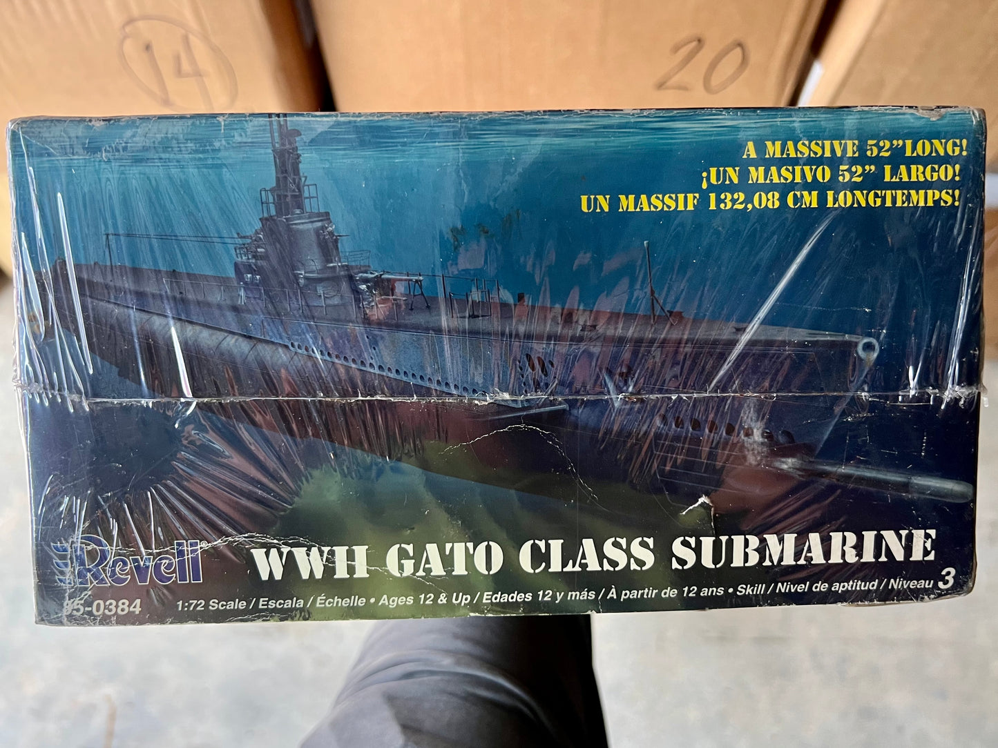 Revell Model Kit 85-0384 1:72 Scale WWII Gato Class Submarine