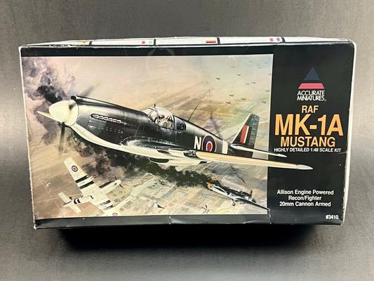 Accurate Miniatures Model Kit 3410 1:48 Scale RAF MK-1A Mustang