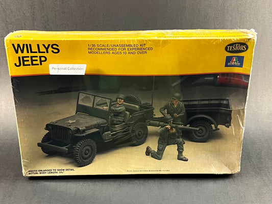 Testors Italeri	Model Kit 821 1:35 Scale Willys Jeep