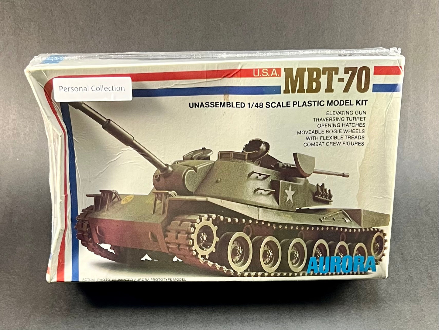 Aurora Model Kit 060 1:48 Scale USA MBT-70