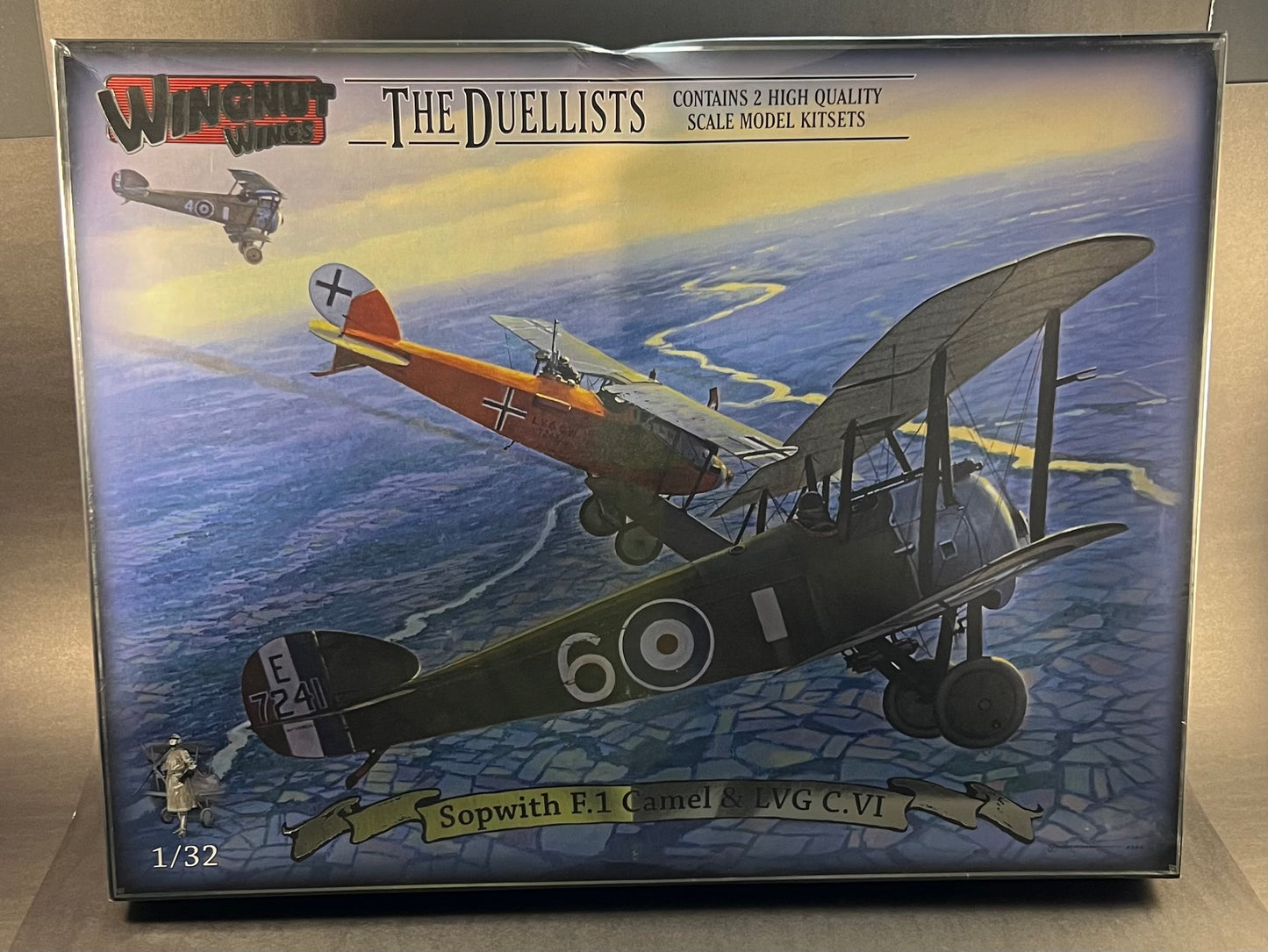 Wingnut Wings Model Kit 32803 1:32 Scale The Duellists Sopwith F.1 Camel & LVG C.VI