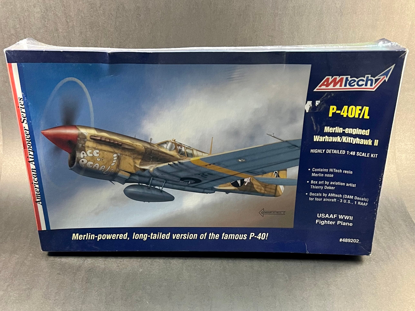 AMTech Model Kit 489202 1:48 Scale P-40F/L Merlin-engined Warhawk/Kittyhawk II