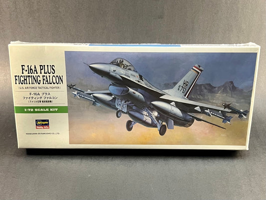 Hasegawa Model Kit B1  1:72 Scale F-16A Plus Fighting Falcon USAF Tactical Fighter