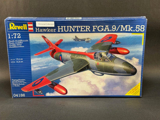 2008 Revell Model Kit 04186 1:72 Scale Hawker Hunter FGA.9/Mk.58
