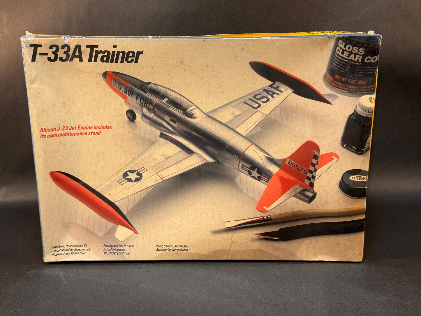 Testors Model Kit 578 1:48 Scale Lockheed T-33A Trainer