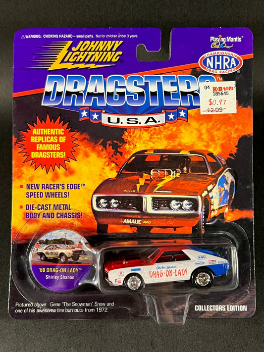 Johnny Lightning 1995 Dragsters USA Collectors Edition '69 Drag-On Lady, Red, White and Blue