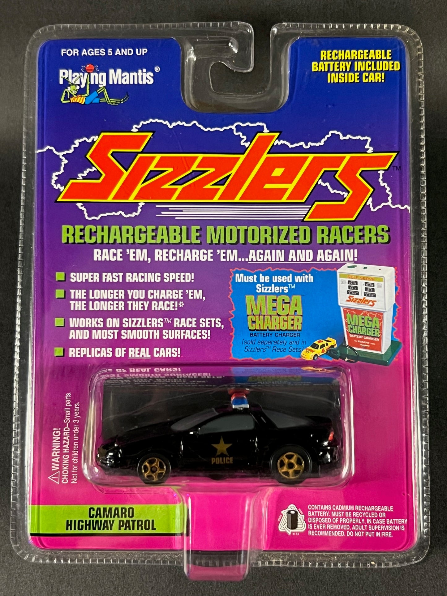 Playing Mantis 1996 Sizzlers Camaro Highway Patrol, Black