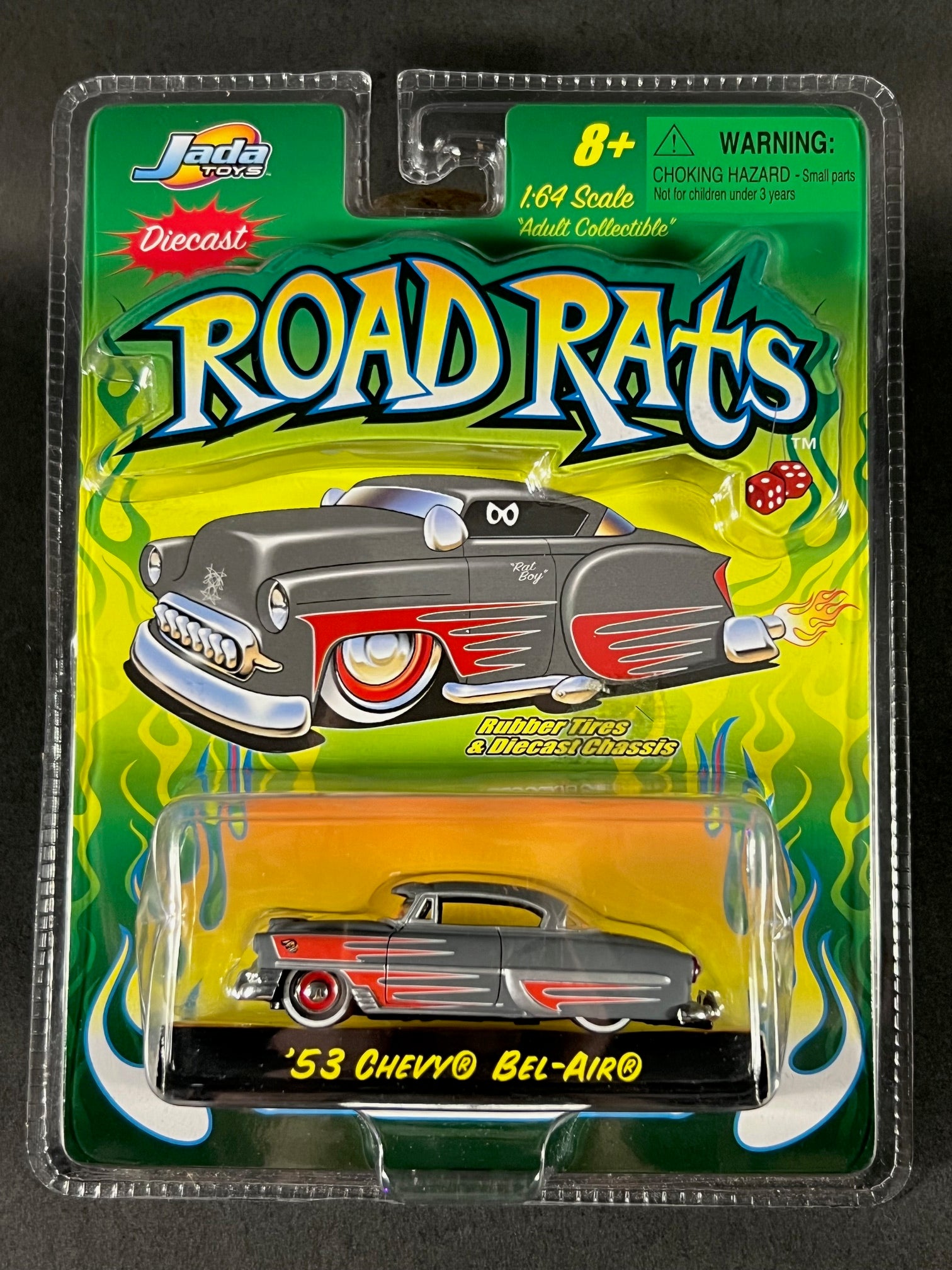 2002 Jada Toys Road Rats '53 Chevy Bel Air, Gray – Plutonium Garage