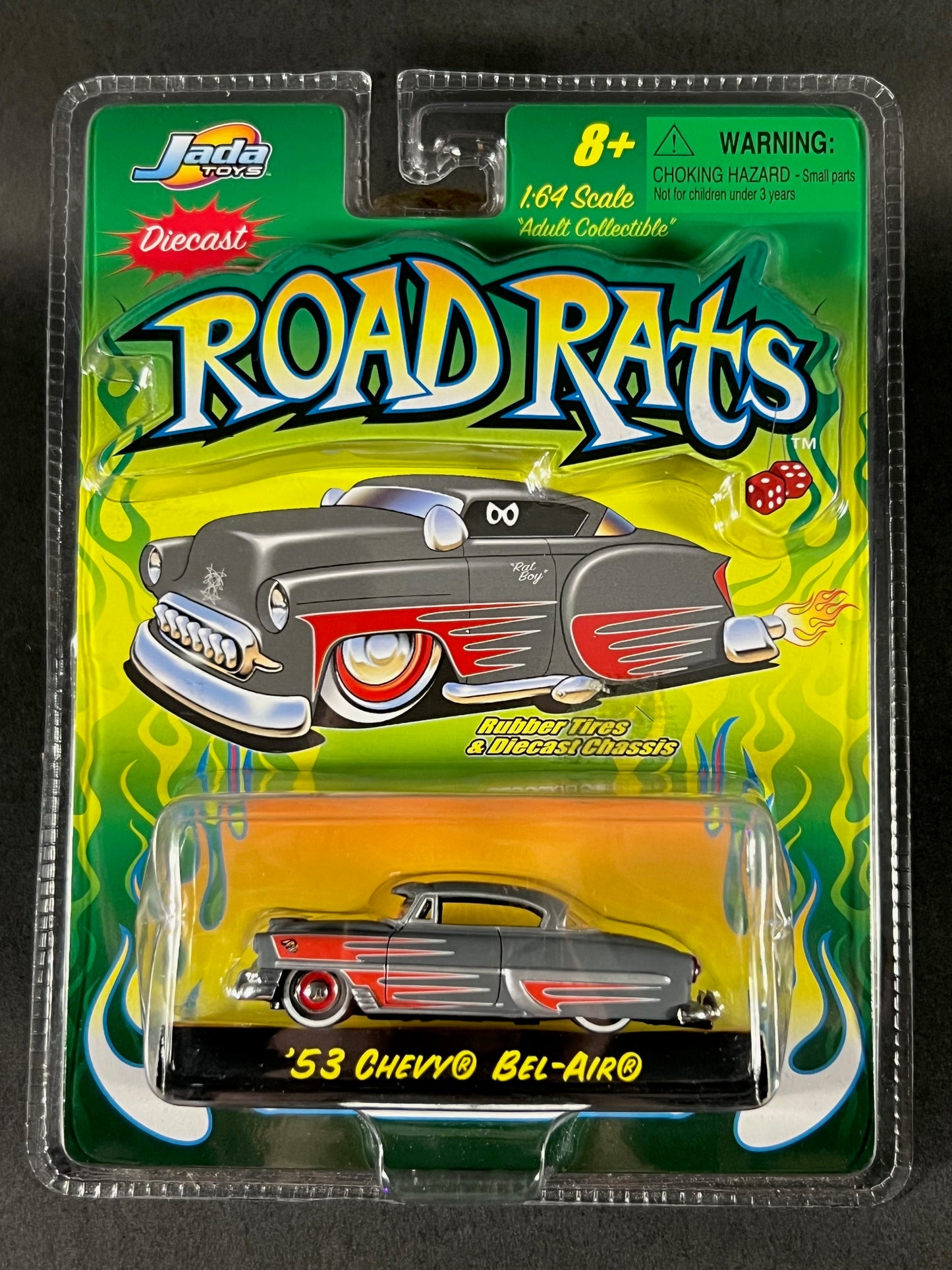 Jada Toys 2002 Road Rats '53 Chevy Bel Air, Gray