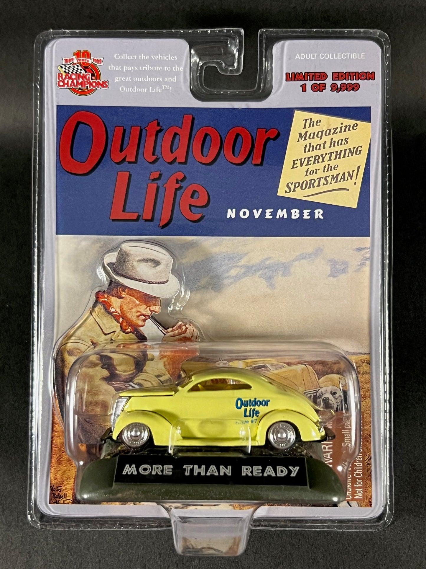 Racing Champions 1999 Outdoor Life Issue #7 More Than Ready, Yellow