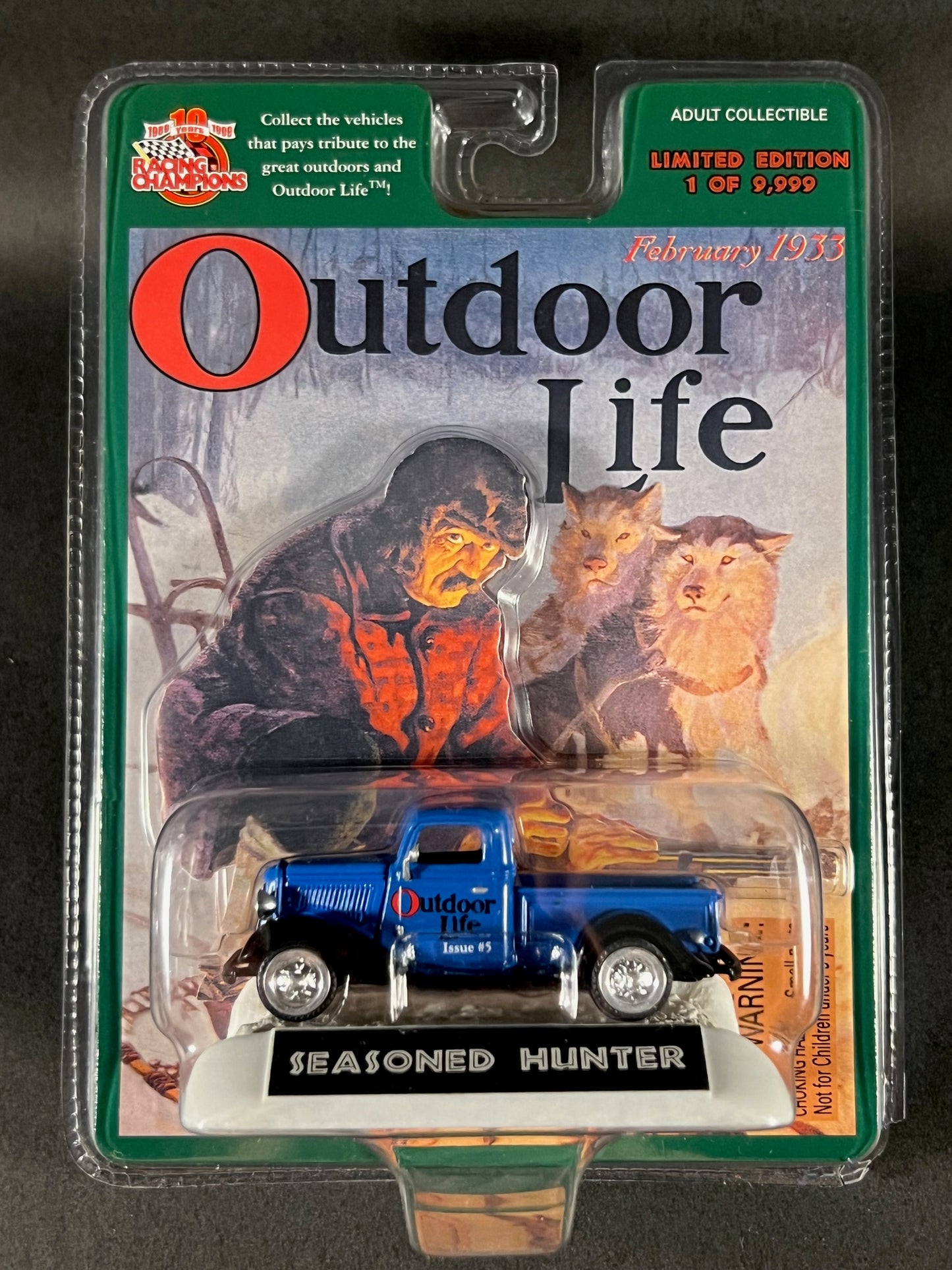 Racing Champions 1999 Outdoor Life Issue #5 Seasoned Hunter, Blue