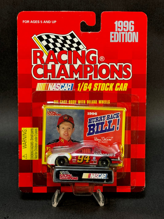 1996 Racing Champions NASCAR Stock Car McDonald's Bill Elliott #94, Red Version 2