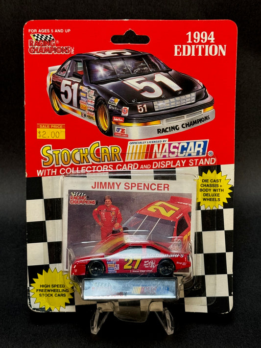 1994 Racing Champions NASCAR McDonald's Jimmy Spencer #27, Red